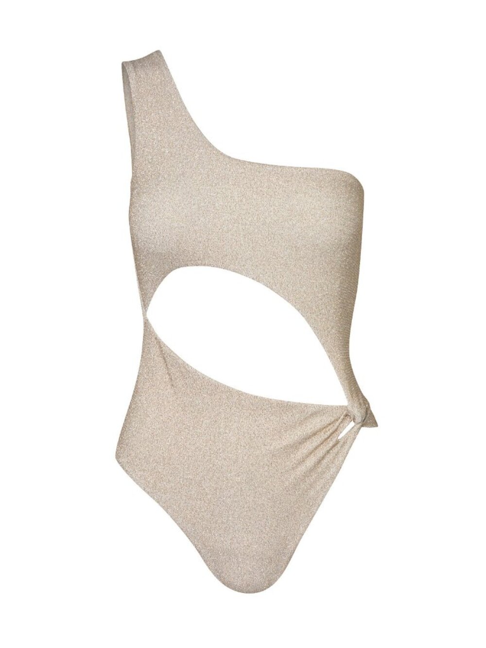 Baobab Nikka White One-Shoulder Cutout One-Piece Swimsuit - Size M